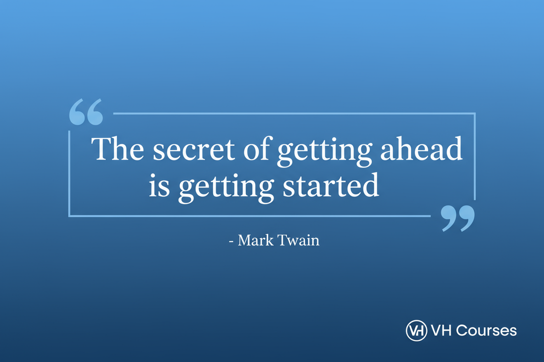 Quote of the Day: The Power of Starting