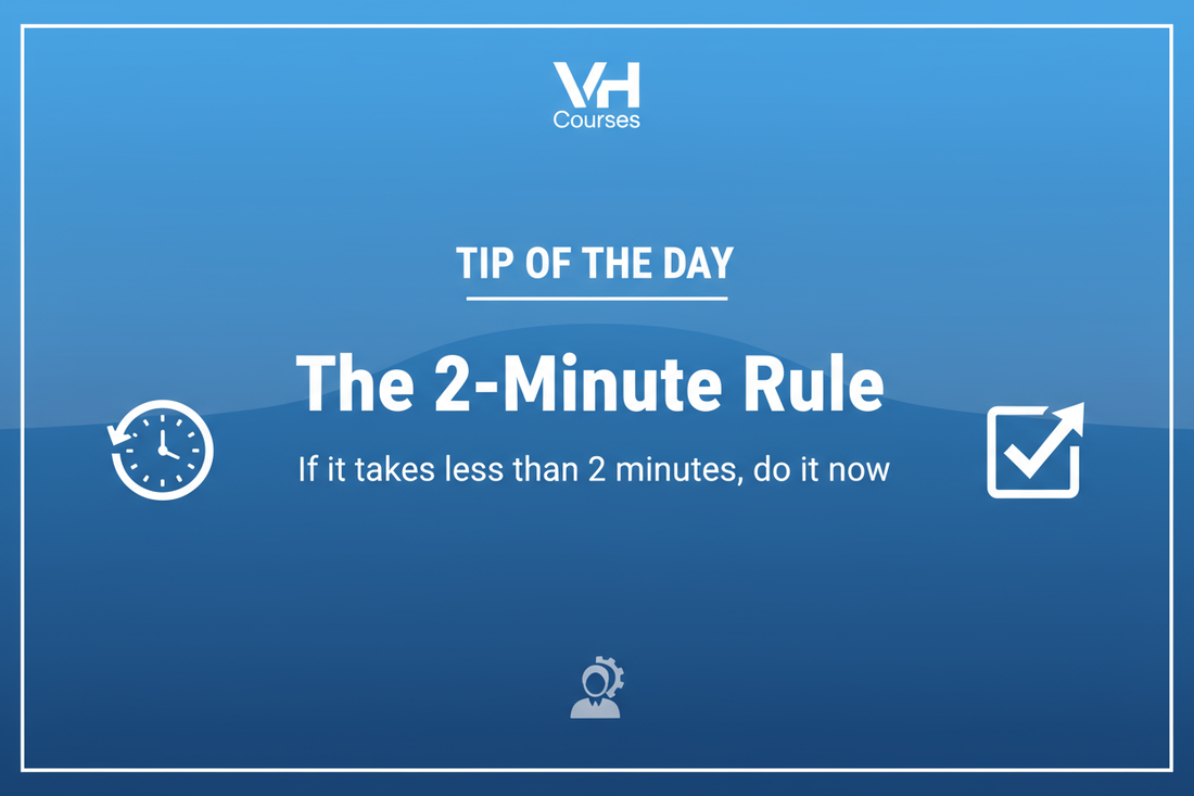 The 2-Minute Rule for Workplace Productivity