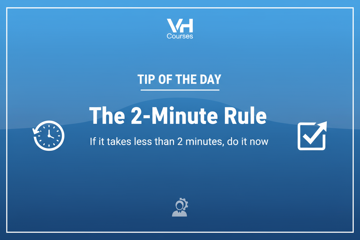 The 2-Minute Rule for Workplace Productivity