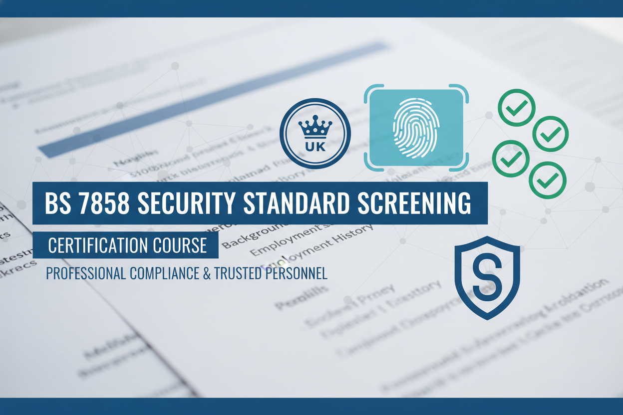 real image: BS 7858: Security Standard Screening Course