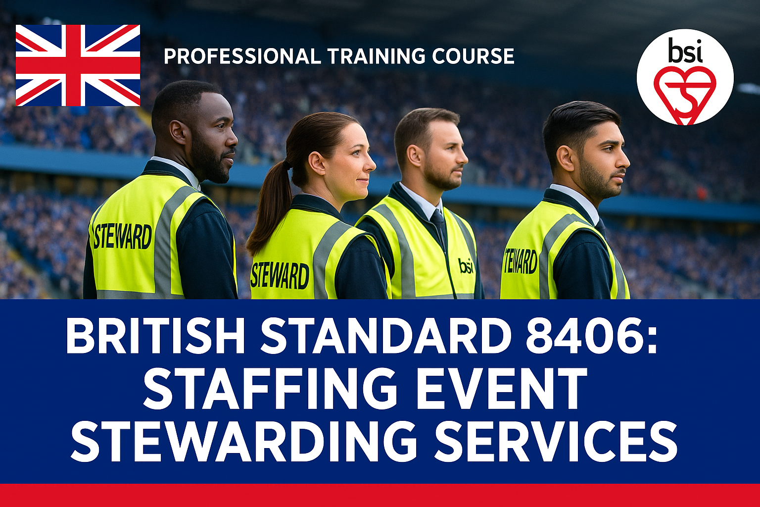 British Standard 8406: Staffing Event Stewarding Services Course