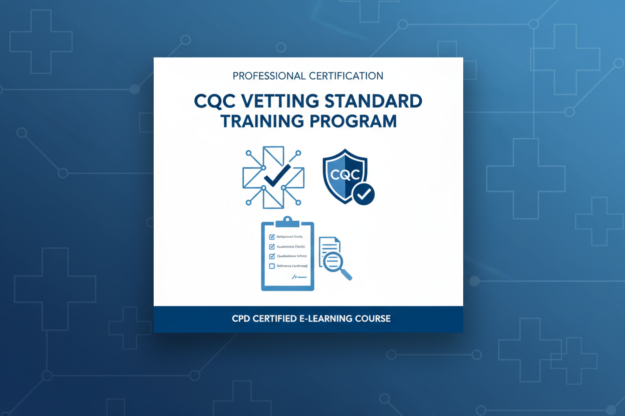 Care Quality Commission (CQC) Vetting Standard Course